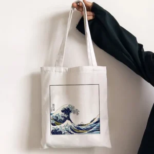 Japanese Wave Tote Bag