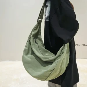 Large Canvas Crossbody Bag