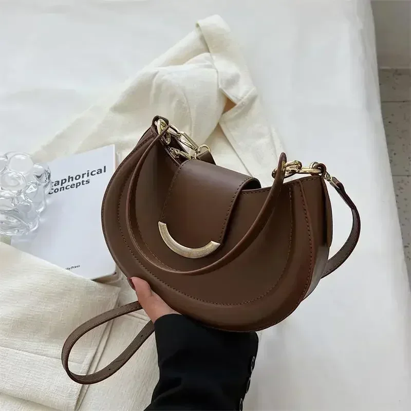 Leather Bucket Glam Bag - Image 11