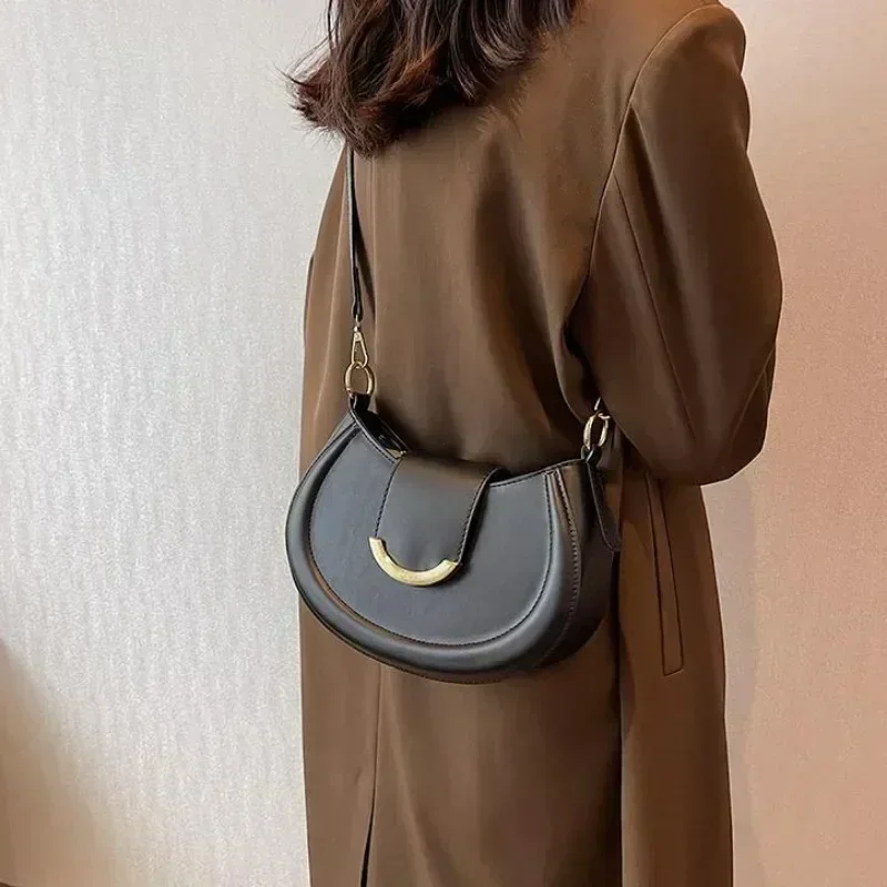Leather Bucket Glam Bag - Image 4