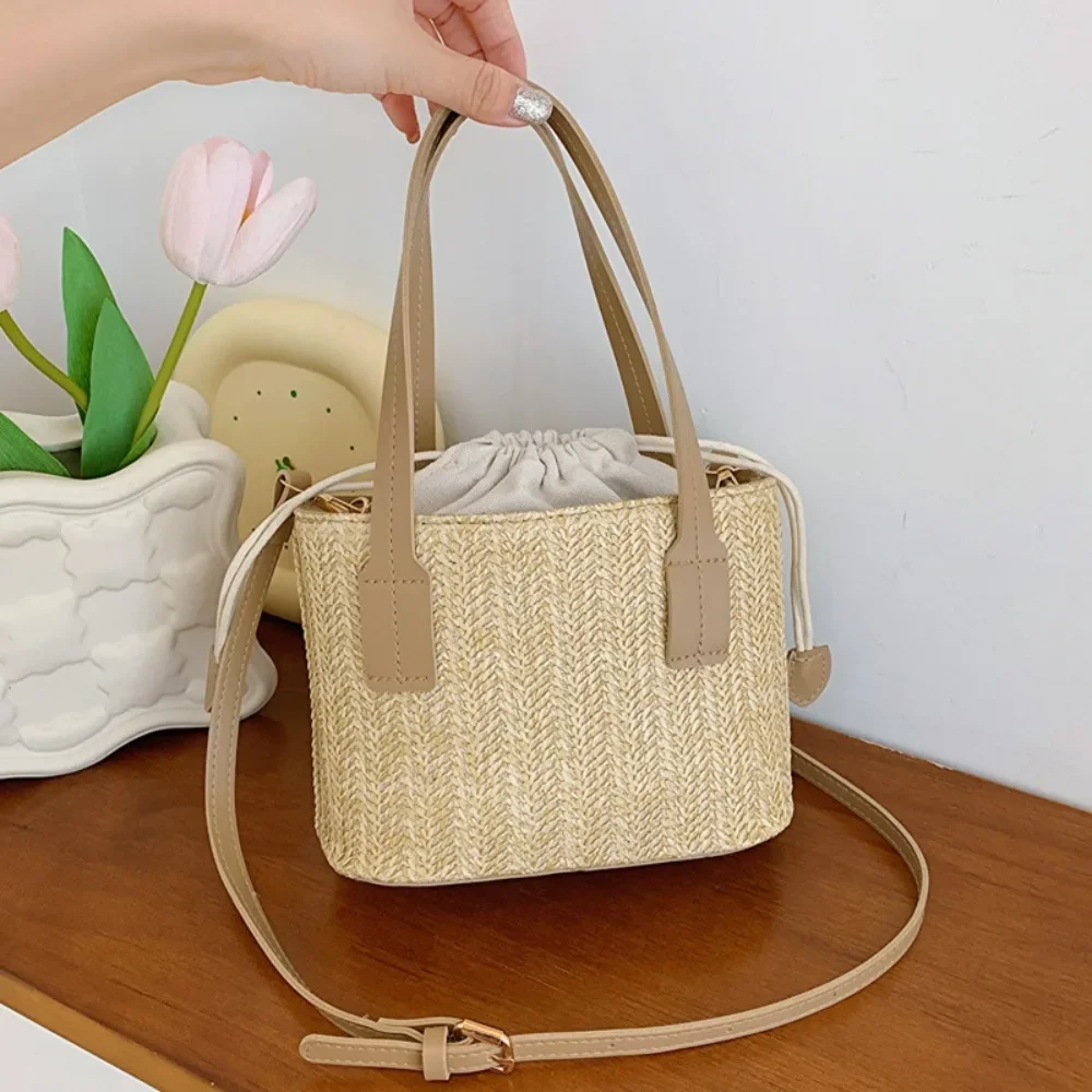 Boho Straw Beach Bag - Image 8