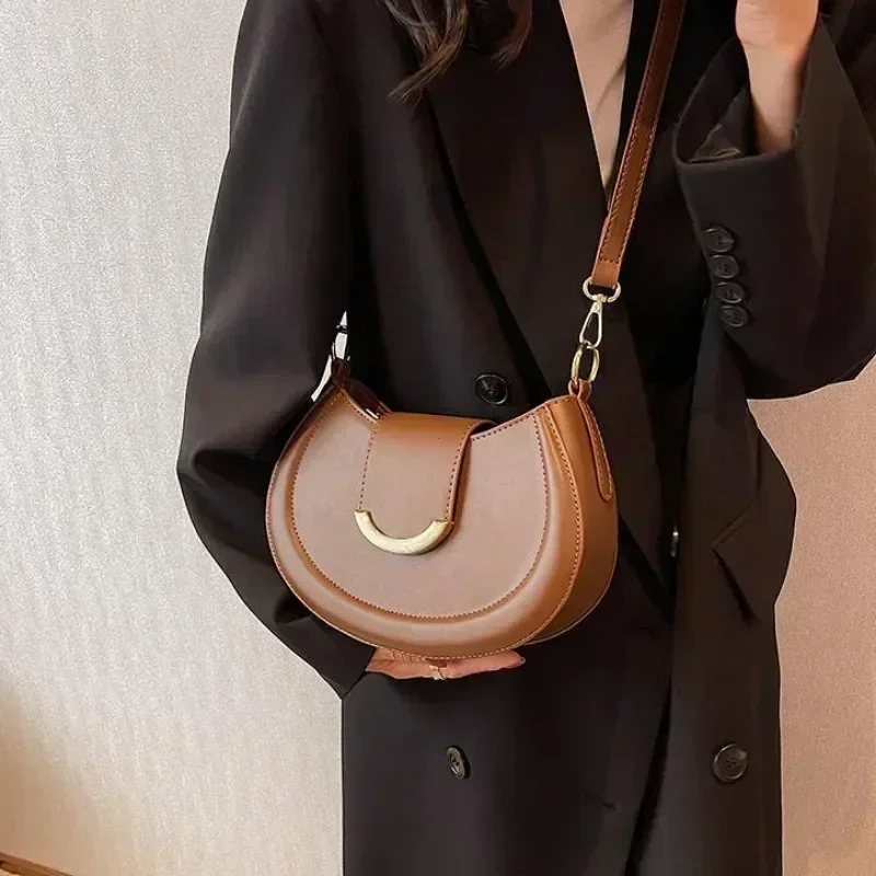 Leather Bucket Glam Bag - Image 3