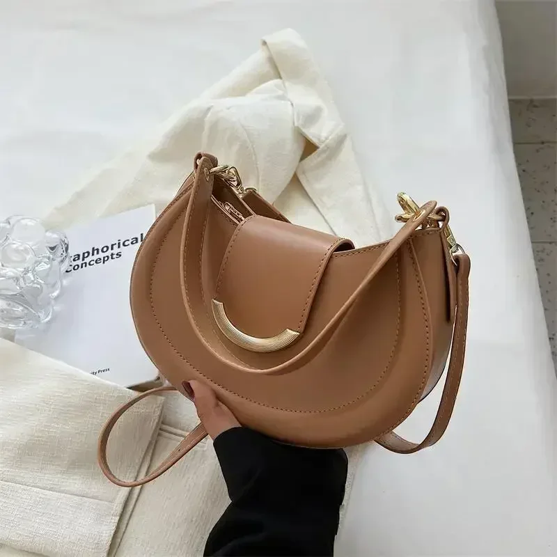 Leather Bucket Glam Bag - Image 8