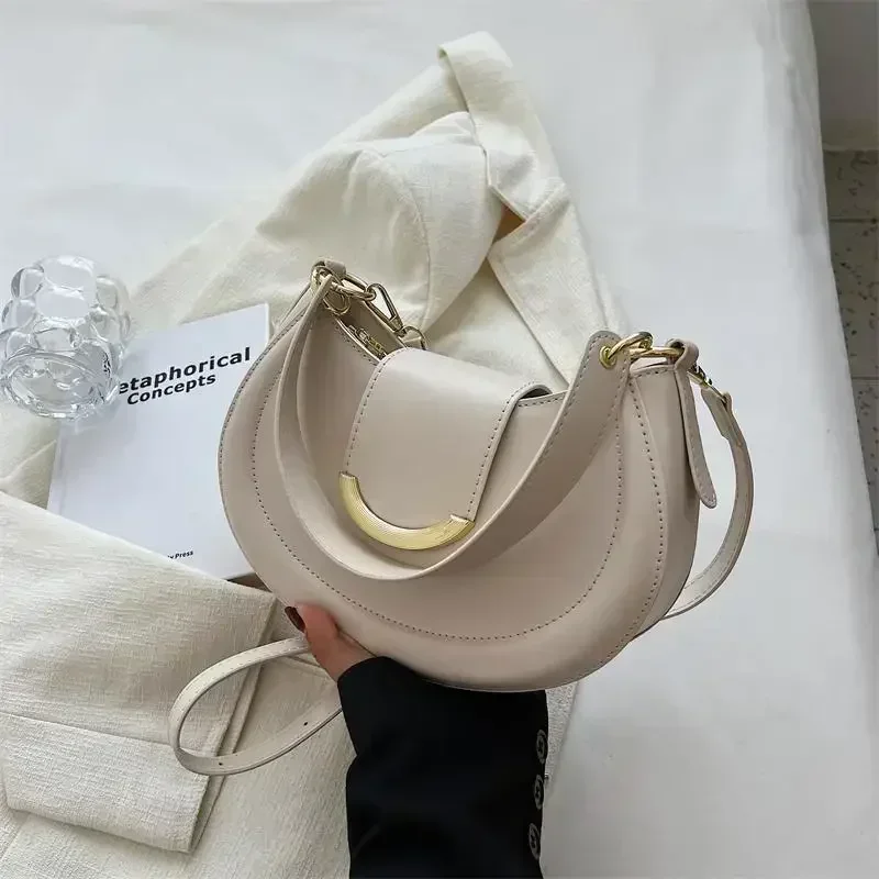 Leather Bucket Glam Bag - Image 10