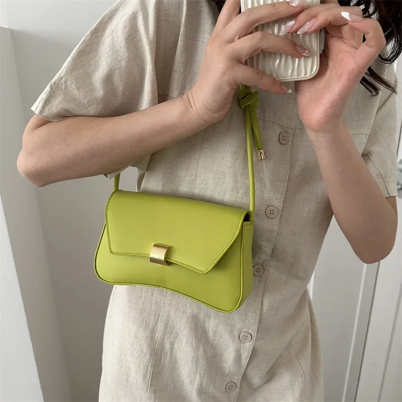 Leather Square Crossbody Bag - Image 3