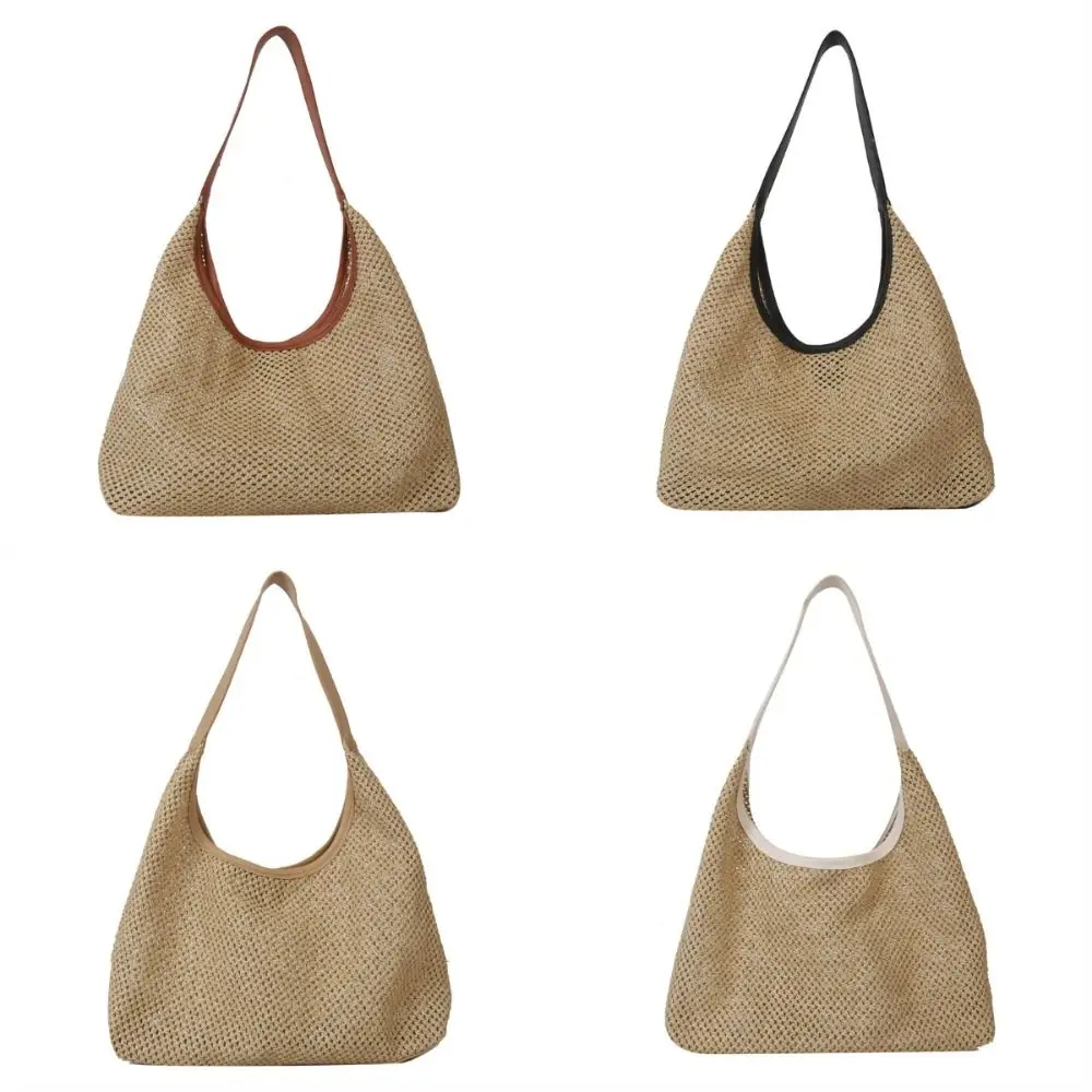 Vintage Woven Straw Tote - Image 2