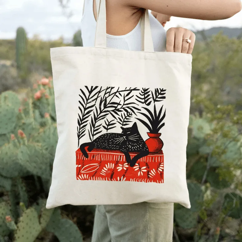 Cute Cat Tote Bag - Image 7