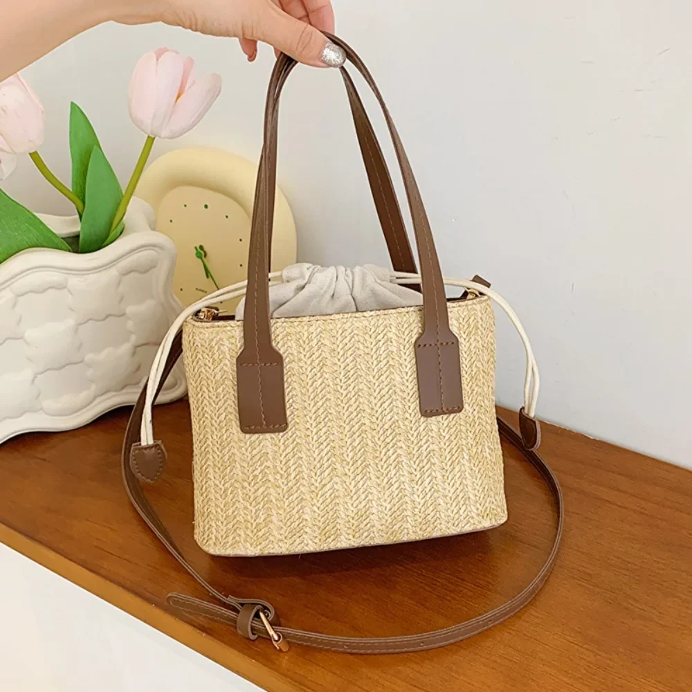 Boho Straw Beach Bag - Image 9
