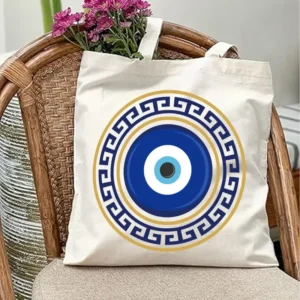 Turkish Eye Canvas Tote