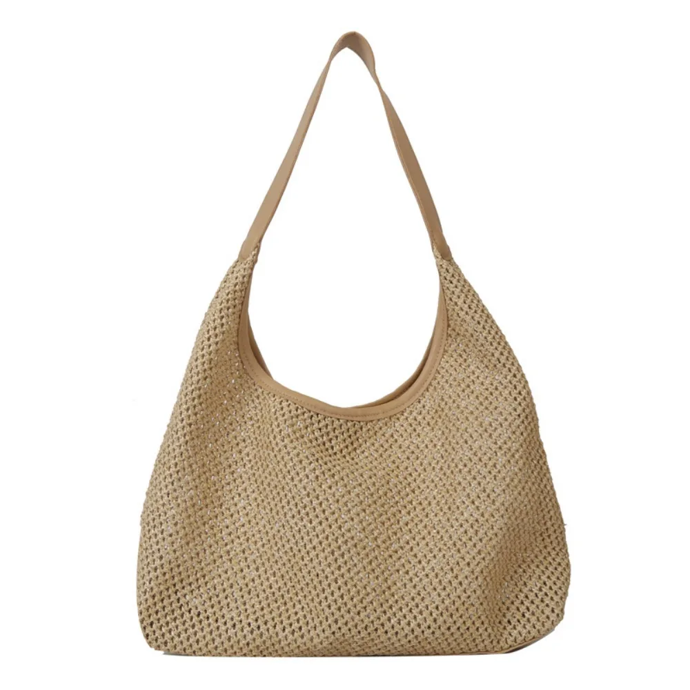 Vintage Woven Straw Tote - Image 8